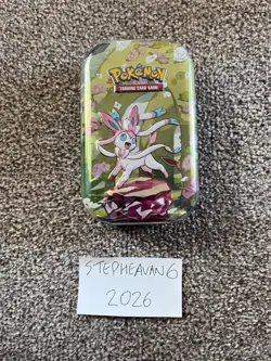 Pokemon TCG: Scarlet & Violet—Prismatic Evolutions Mini Tin New Sealed - Sylveon - Image 1