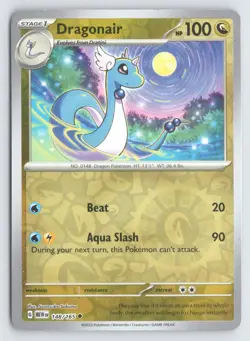 Dragonair 148/165 Pokemon 151 Reverse Holo Uncommon Near Mint - Image 1