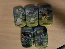 Pokemon TCG Ascended Heroes Mini Tins x5 - Full Art Set - Image 1