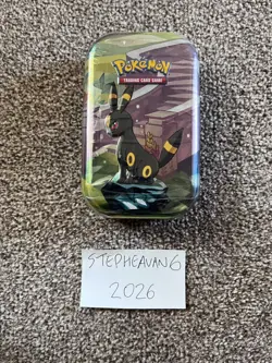 Pokemon TCG: Scarlet & Violet—Prismatic Evolutions Mini Tin New Sealed - Umbreon - Image 1