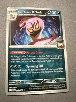 Pokemon TCG: Destined Rivals - Team Rocket's Arbok - 113/182 (Reverse Holo) - Image 1