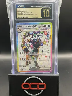 Pokemon Umbreon ex Prismatic Evo. Figure Coll. Promo SVP EN 176 CGC 10 Pristine - Image 1
