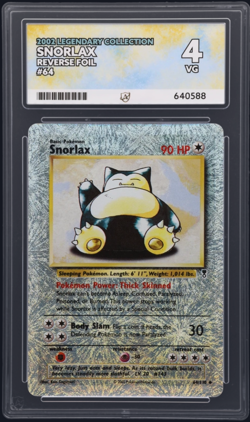 Pokemon Snorlax Legendary Collection Reverse Holo Rare 2002 64/110 ACE Graded - Image 1
