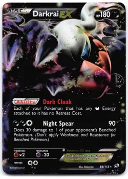 Darkrai EX 88/113 Holo Legendary Treasures - Image 1