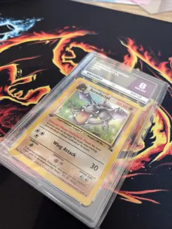 Aerodactyl Ace 8 Nm-mt 1/62 First Edition Fossil Holo Wotc Rare Vintage Pokemon - Image 2