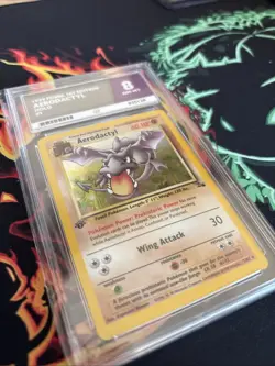 Aerodactyl Ace 8 Nm-mt 1/62 First Edition Fossil Holo Wotc Rare Vintage Pokemon - Image 4
