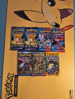 Pokemon Vintage Boosters Lot (XY Ancient FlashFire Evolutions) Sealed New - Image 1