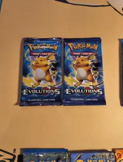 Pokemon Vintage Boosters Lot (XY Ancient FlashFire Evolutions) Sealed New - Image 2
