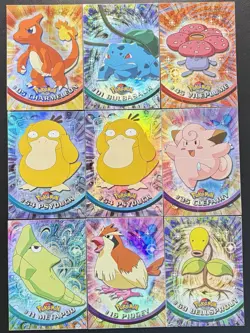 1999 Topps Pokemon HOLO Card Lot (9) Vintage MP/HP Psyduck Charmeleon Vileplume - Image 1