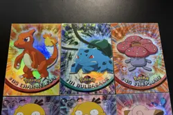 1999 Topps Pokemon HOLO Card Lot (9) Vintage MP/HP Psyduck Charmeleon Vileplume - Image 3