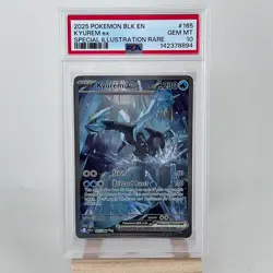 2025 Pokemon Black Bolt Kyurem ex Special Illustration Rare #165/086 PSA 10 - Image 1