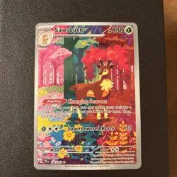 Pokemon TCG Sawsbuck Card 166/162 SV05: Temporal Forces - Image 1