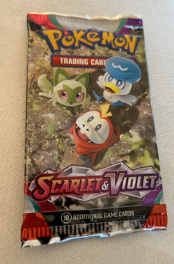 Pokemon Scarlet And Violet Base English Factory Sealed Booster Pack 10 Cards - Image 1