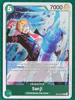 Sanji - Carrying On His Will OP13-027 - One Piece CCG Card - Image 1