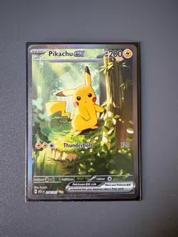 Pokemon Pikachu EX Card 276/217 Thunderbolt 120 HP 200 Basic Electric - Image 1