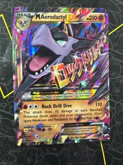 Pokemon TCG M Aerodactyl EX Rare Card XY98 XY Promo - Image 1