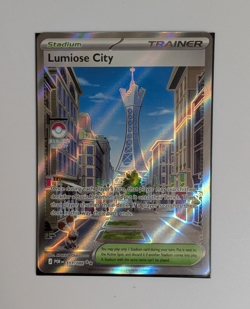 Lumiose City 111/088 Trainer-Stadium Full Art Holo Rare Pokemon TCG Card - Image 1