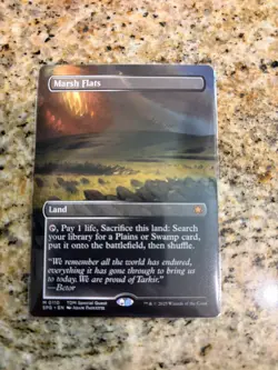 Marsh Flats Borderless 0110 MTG SPG Special Guests Mythic NM - Image 1