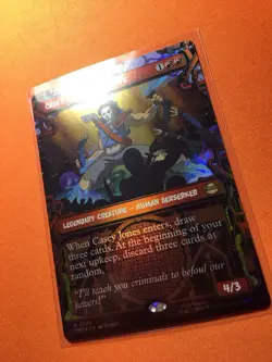 MTG Magic The Gathering Casey Jones, Vigilante Foil TMT Rare Showcase Red TMNT - Image 2