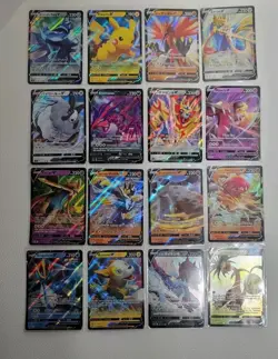Pokemon V Lot Of 16 Zapdos Pikachu Dialga - Image 1