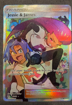 Jessie & James (Full Art) Hidden Fates Ultra Rare 68/68 Pokemon TCG - Image 1