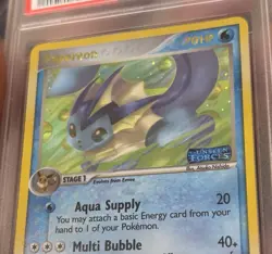 PSA 9 Vaporeon EX Unseen Forces 2005 Reverse Holo Foil Rare 19/115 Pokemon - Image 5