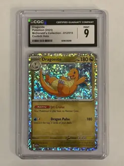 Pokemon TCG Dragonite #012/015 McDonald's 2024 Confetti Holo CGC 9 - Image 1