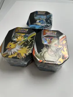 Pokemon TCG Eevee Evolutions Tins LOT (x3) 820650829055 - Image 2
