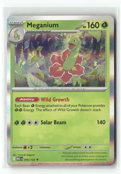 Meganium 010/132 Rare Mega Evolution Pokemon Holo Near Mint - Image 1