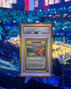 2001 POKEMON WOTC PROMO BLACK STAR #41 LUCKY STADIUM N.Y. CENTER PSA 9 NEW CERT - Image 1