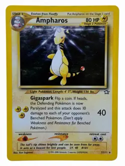 Ampharos - 1/111 Neo Genesis 2000 WOTC - Holo - Pokemon TCG - Image 1