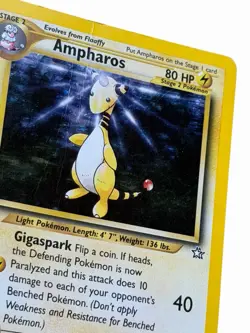 Ampharos - 1/111 Neo Genesis 2000 WOTC - Holo - Pokemon TCG - Image 2