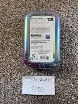 Pokemon TCG: Scarlet & Violet—Prismatic Evolutions Mini Tin New Sealed: Vaporeon - Image 2