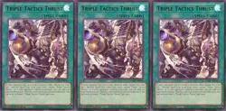 3x Triple Tactics Thrust | CH01-EN030 | UR | 1st Ed | NM | YuGiOh - Image 1