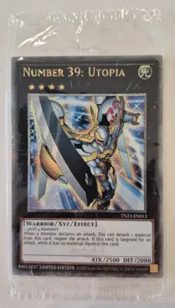 YuGiOh Number 39: Utopia Quarter Century Secret Rare TN23-EN013 Sealed - Image 1
