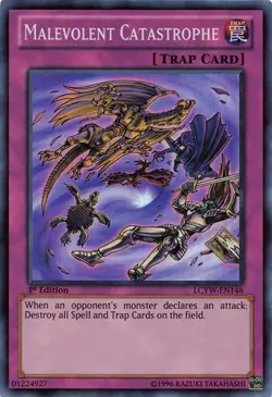Yugioh! LP Malevolent Catastrophe - LCYW-EN148 - Super Rare - 1st Edition Lightl - Image 1