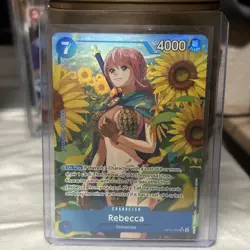 REBECCA - One Piece OP10-058 - AA Alt Art Super Rare SR - Royal Blood - Image 1