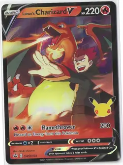 Lance's Charizard V SWSH133 SWSH: Sword & Shield Promo Cards Holo - NM - Image 1