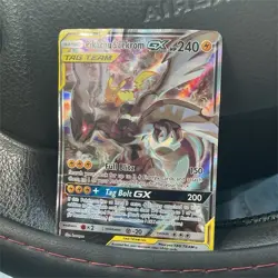 Pokemon Pikachu & Zekrom GX TAG TEAM Promo Holo SM168 SM 240 HP Card - Image 1