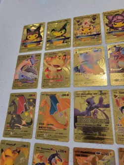 Lot of 55 Gold Foil Pokemon Card Fan Art Cards (All Cards Pictured) Mint Cond - Image 2