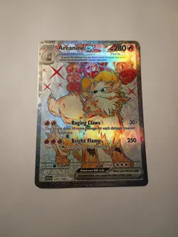 Arcanine EX 224/198 Full Art NM/M Scarlet and Violet Pokemon Card - Image 1