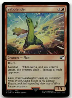 Sabotender #153 (Foil) (NM) Final Fantasy FIN Magic MTG - Image 1
