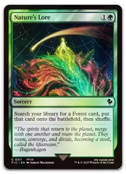 Nature's Lore (Surge Foil) #311 (NM) Final Fantasy FIC Magic MTG - Image 1