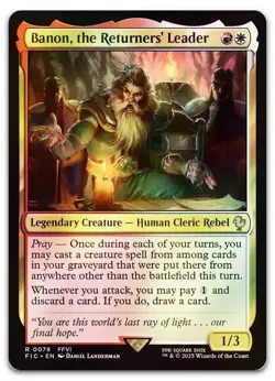 Banon, the Returners' Leader (Surge Foil) #78 (NM) Final Fantasy FIC Magic MTG - Image 1
