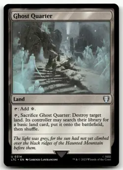 Ghost Quarter #314 (NM) Lord of the Rings LTC Magic MTG - Image 1