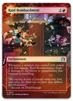 Raid Bombardment #47 (Foil) (NM) Wilds of Eldraine WOT Magic MTG - Image 1