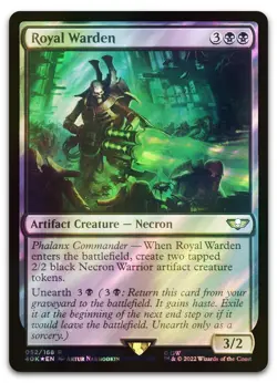 Royal Warden (Surge Foil) #52 (NM) Warhammer 40,000 40K Magic MTG - Image 1
