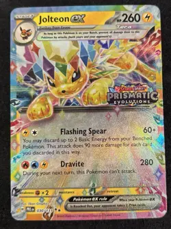 Pokemon TCG Prismatic Evolutions Jolteon EX 030/131 STAMPED Promo Surprise - Image 1