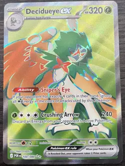 Decidueye ex 100/088 Pokemon TCG Mega Evolution Perfect Order Full Art MINT NM - Image 1