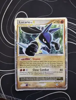 Pokemon TCG Lucario LV.X DP12 Promo Holo Diamond & Pearl 2007 110 HP - Image 1